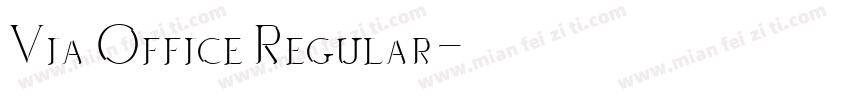 Via Office Regular字体转换